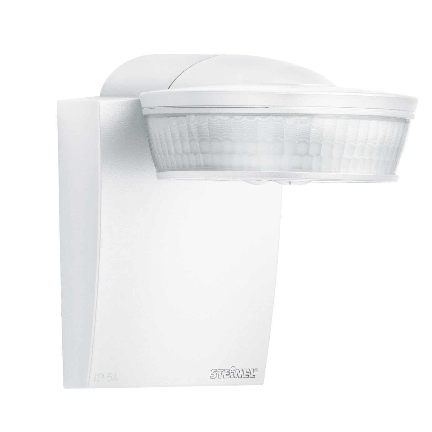 Steinel sensIQ Sensor de movimiento por infrarrojos, en color blanco, con consumo de 2500 W, rango de detección de 300°,alcance de 20 metros,luz continua,soporte de pared esquinero y mando a distancia