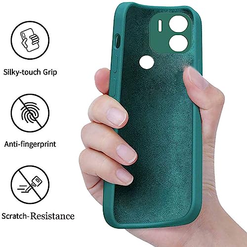 Image of A rtistque Back Cover Case for Poco C50 / Mi Redmi A1 Plus /Mi Redmi A2 Plus with Camera Protection |Shockproof TPU|Stylish Protective Design|Poco C50 / Redmi A1 Plus /Redmi A2 Plus Back Cover - Green