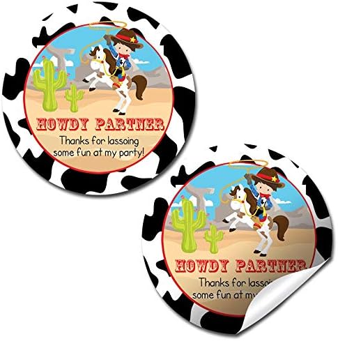 Sock Monkey Birthday Thank You Stickers - 40 Count, 2 Inch Circle Labels For Party Favors, Envelopes, Goodie Bags - View #5