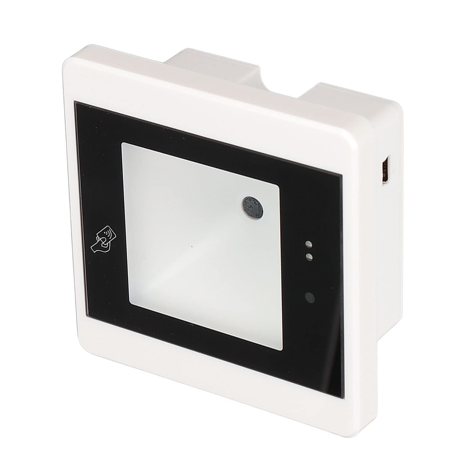 Lector de Código de Barras QR 1D 2D para Administración Administrativa de Control de Acceso Al Salón con Aviso de Timbre, Conexión IP, 1 Escáner (R35C Blanco)
