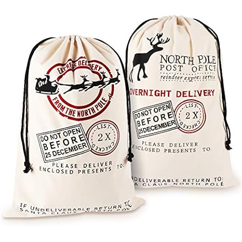 Homewit Christmas Santa Sack Set of 2 Cover