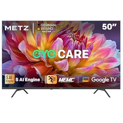 Metz 50MUF7000Z 50" Smart TV 4K UHD Google TV S AI Engine MEMC Dolby Audio Google Cast Cuidado Ocular Compatible con el Asistente de Google 2025