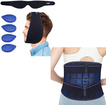 NEWGO Wisdom Teeth Ice Pack Head Wrap Jaw Ice Pack for Face Oral Surgery and Lower Back Ice Pack Wrap Flexible Ice Pack for Back Pain Relief