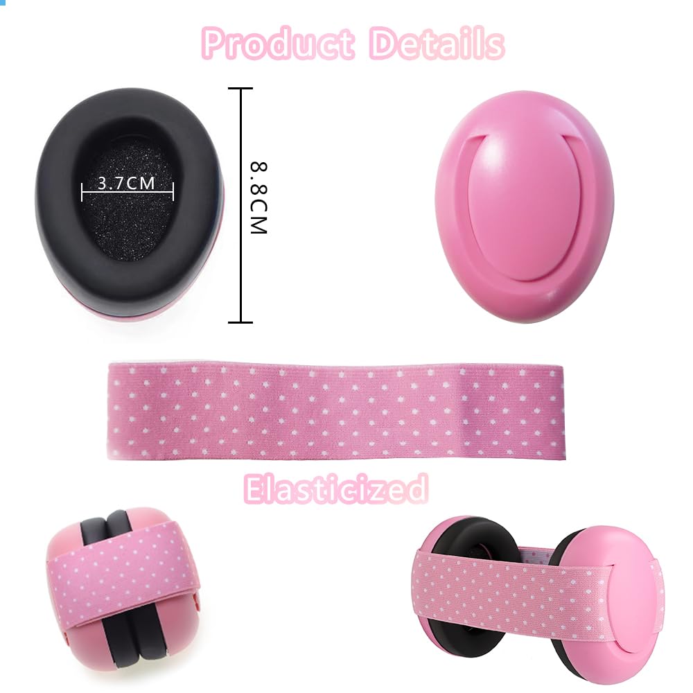 Jiahuade Cuffie Neonato Antirumore,Cuffie Protezione Udito Bambini,Cuffie per Concerti Bambini,Cuffie di Sicurezza,Protezione dell'udito per Bambini,Protezione Acustica per Bambini