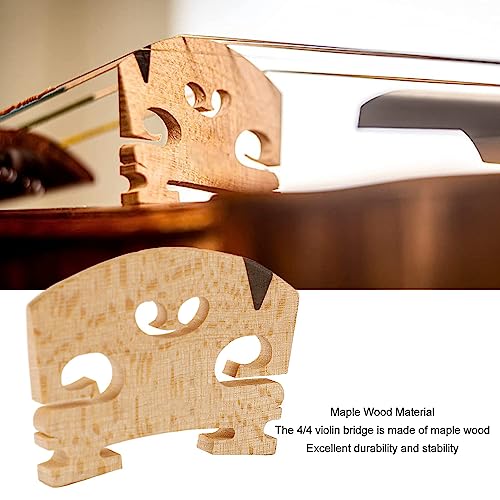 4/4 Violinbrücke, Massive Ahorn-Violinbrücken, Violinersatzteile für 4/4-Größe Violine, Musikinstrumententeile, Zubehör