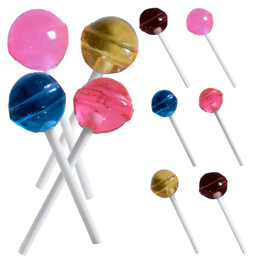50 Pcs Simulation Lollipop Doll House Food Miniature Food Doll Accessories Toys Fake Model House Candy Pretend Toy Caramel Colour Bjd Baby Props Decorate Resin
