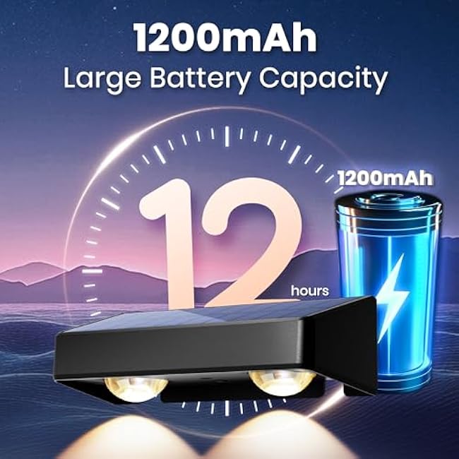 SOLPEX Solar Fence Lights 9 Fixed Colors & Color Changing 8 Pack