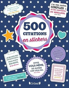 Paperback 500 Citations en stickers [French] Book