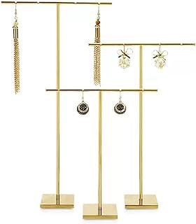 Jewelry Display Stand,Jewelry Box,Metal Earring Display Holder 3pcs Earring T Stand Retail Display Holder for Show Online Store Photography Props Jewel Box
