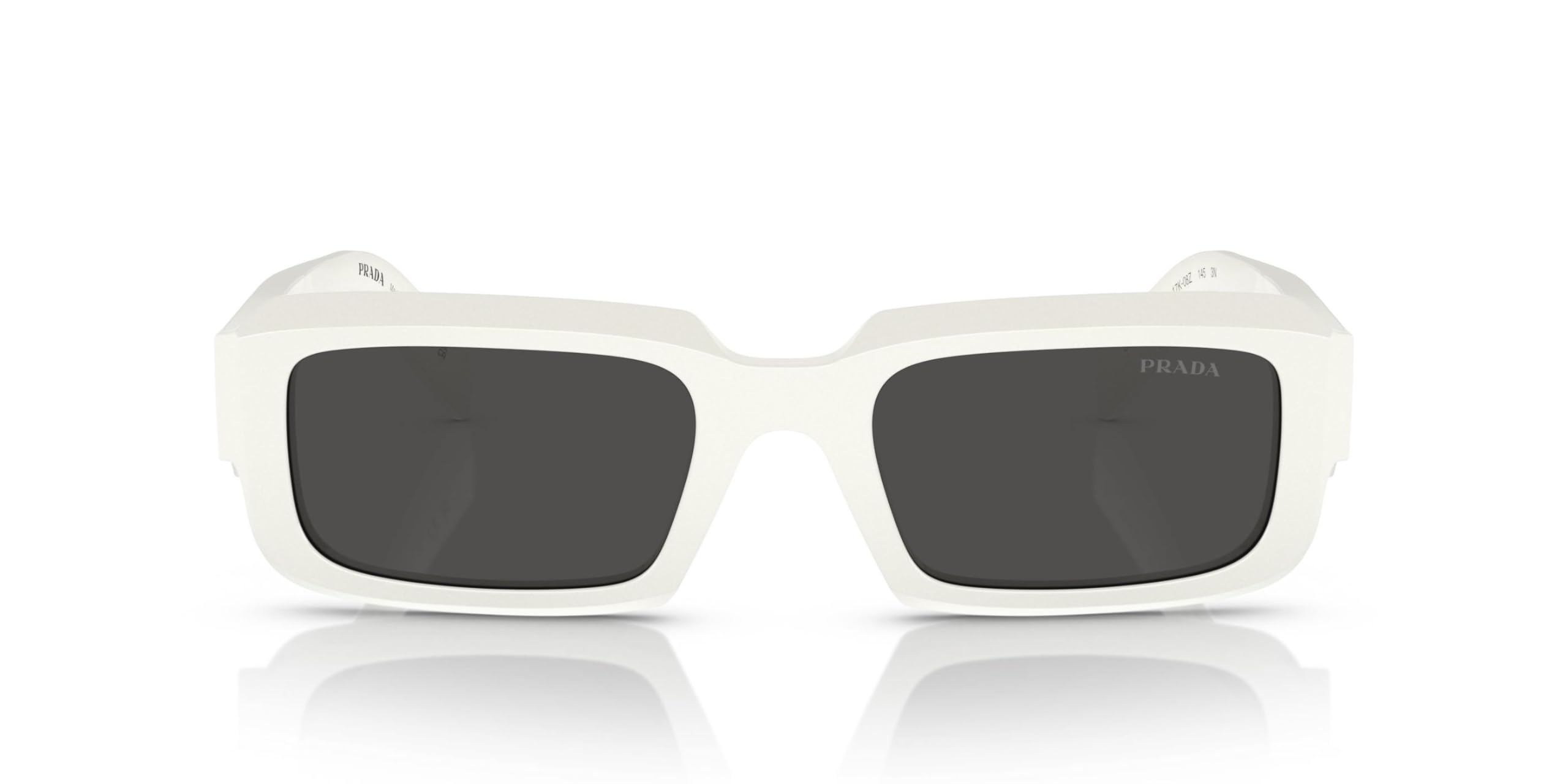 Prada PR 27ZS White/Dark Grey 54/21/145 Herren Sonnenbrille, GRAU