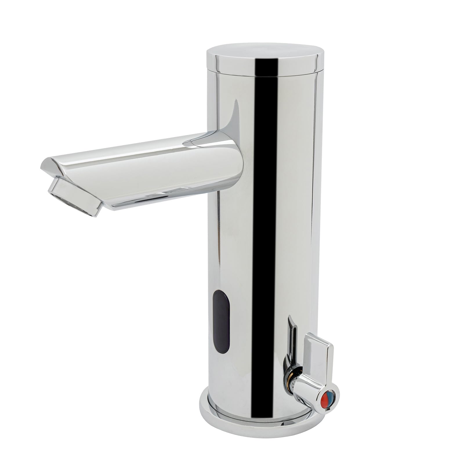 Rubinetto automatico con sensore a infrarossi, altezza 18,1 cm, funzionamento a batteria in ottone e acciaio inox