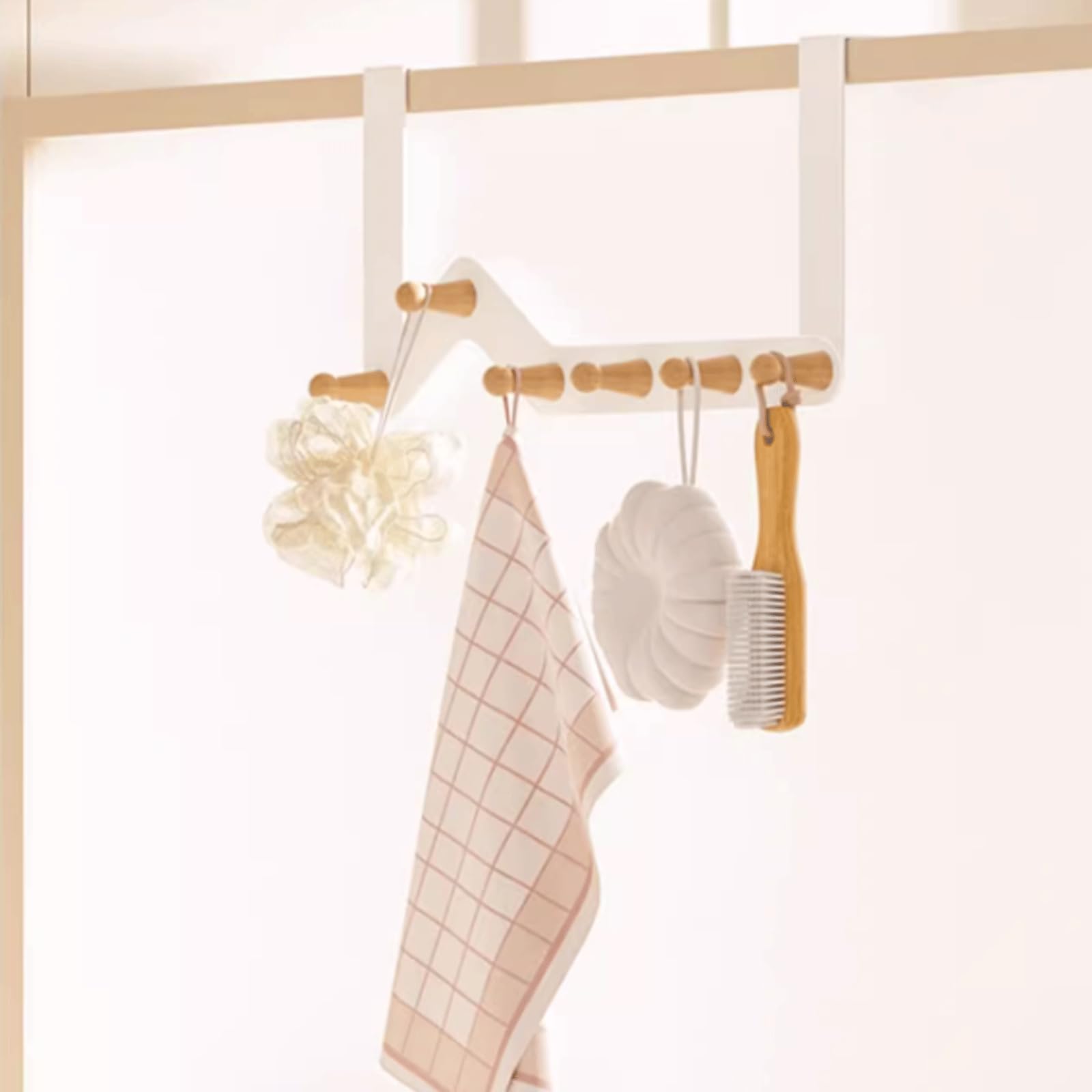 Cappotti appesi Cappelli Borse Appendiabiti Mudroom Porta del bagno Indietro Appendiabiti Appendiabiti montato su porta per cappotto Cappello Asciugamano Borsa Accappatoi