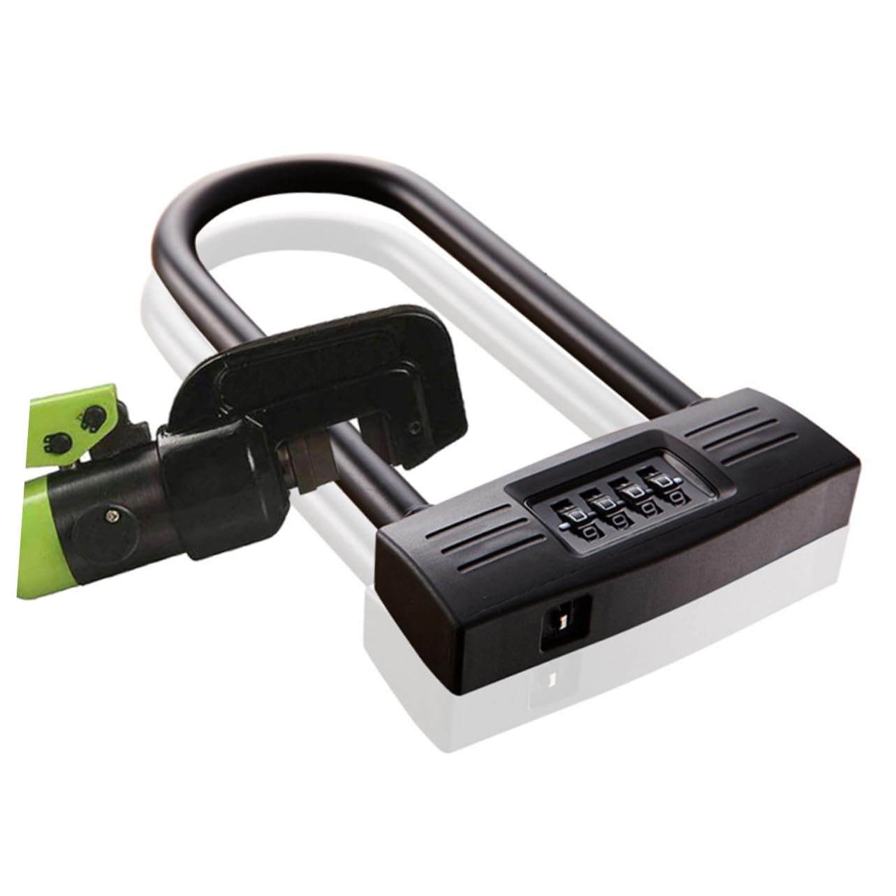 Cadenas Codé en U 4 Chiffres Noir en Alliage de Zinc