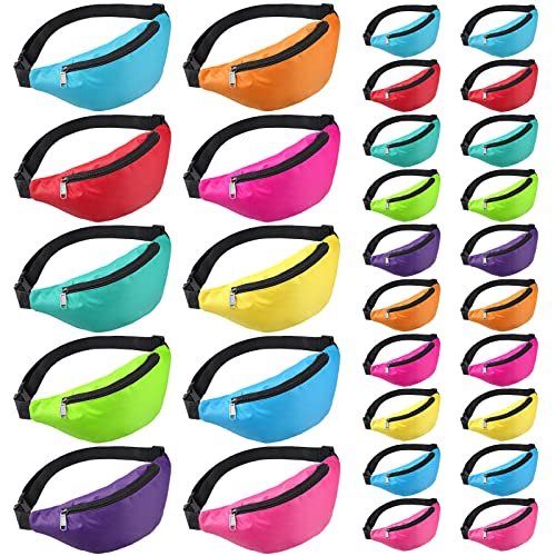 Sac banane fluo ajustable lot de 30 pour sécuriser vos effets personnels