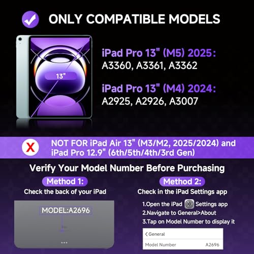Image of Clear Wireless Keyboard Case for iPad Pro 13 Inch M5 /M4 2025 /2024 with Pencil Holder & Multi-Touch Trackpad, Visible PCB High-Tech Style, 3-Brightness & 7-Color Backlight, 360 Rotatable,Purple