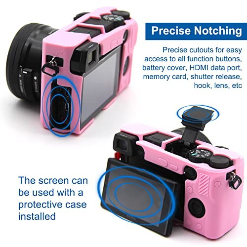 Funda de silicona Easy Hood para Sony Alpha A6100 A6300 A6400 miniatura 5