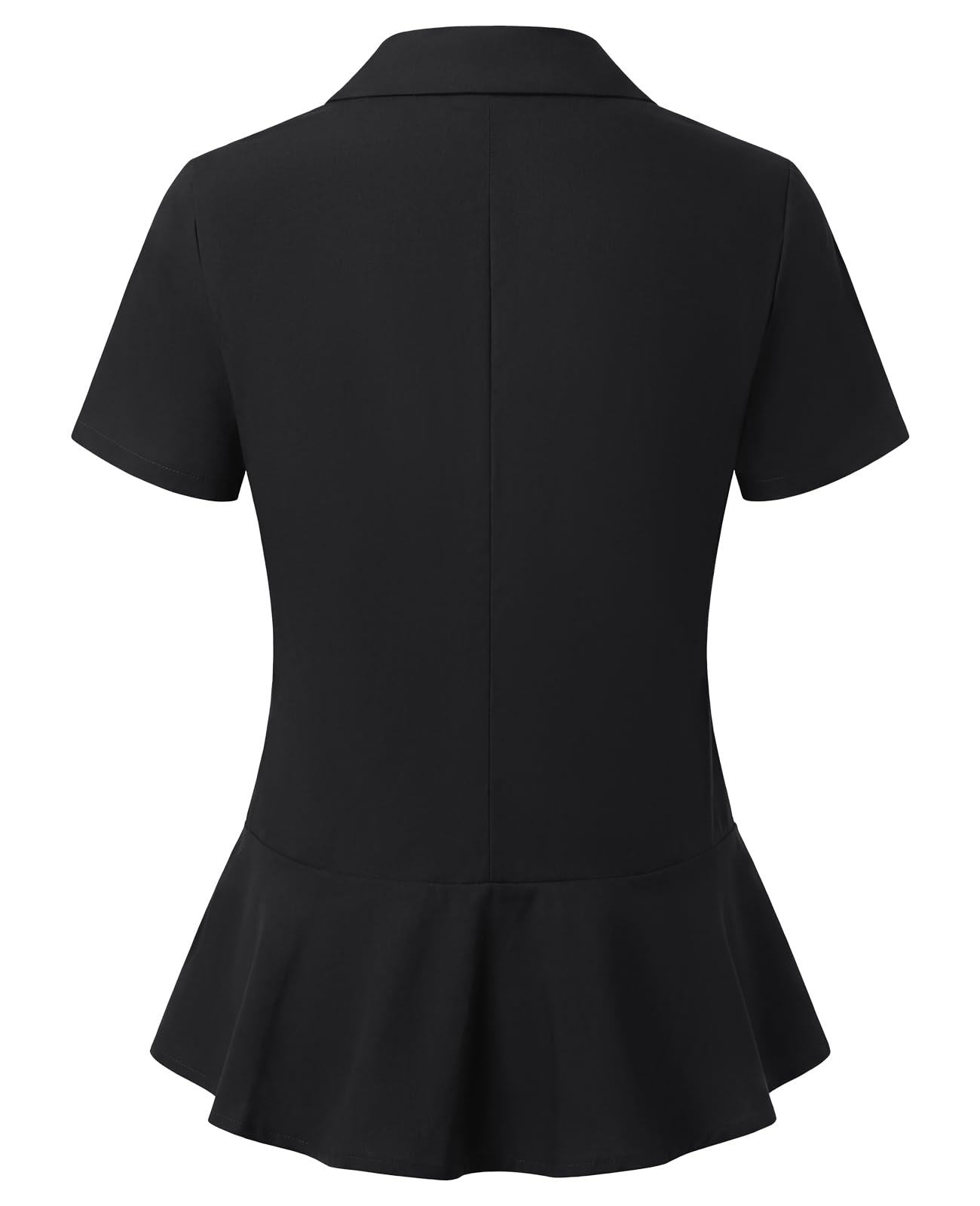 Blazer da donna a maniche corte in cotone e lino, elegante, con un bottone, abbigliamento casual da lavoro, ufficio