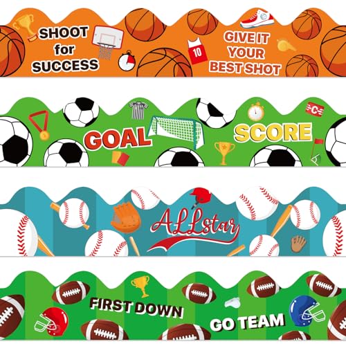 Bordure de tableau football pour décoration murale festive