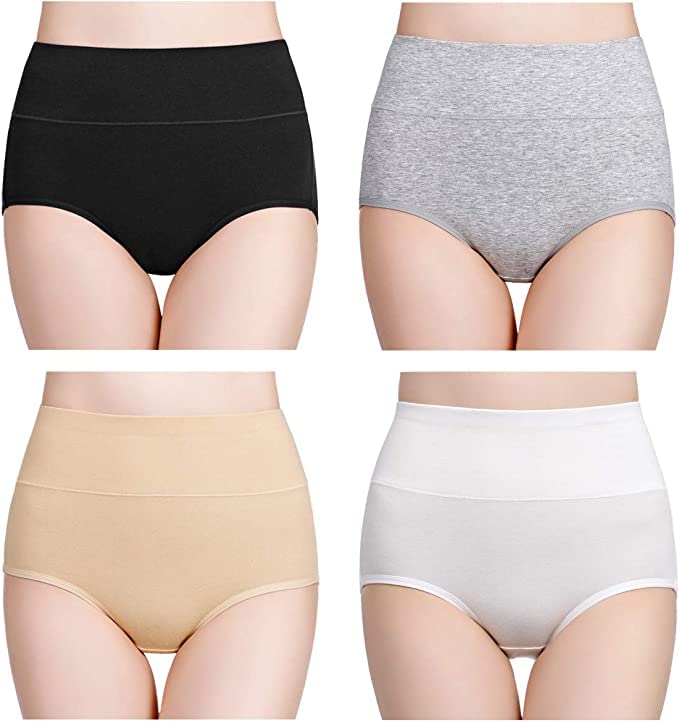 Women's Cotton PN-038 Fitted Bikini Style Underwear | Women Thong High Waist Panty | Low Rise Sexy Solid Hipster Lingerie high Waist Panties | 100% Super Cotton Combo(Multicolor)(Pack of 4).-image-27
