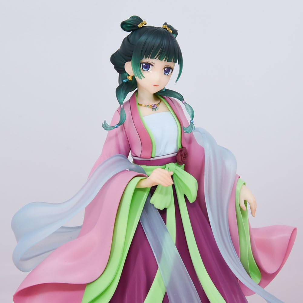 MABAIUDE Maomao Figure Statue Maomao Garden Party Figure, 18cm Pink Dress Mao Mao Figures Model 1/7 Scale Anime Figurine Decoration Gifts 7.08'': Maomao 18cm