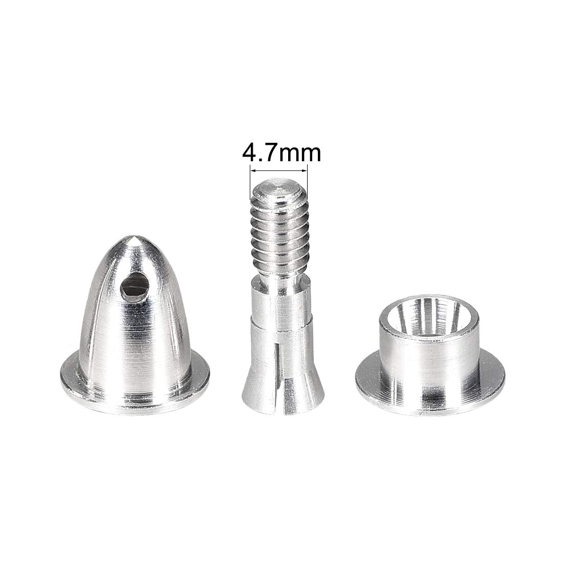 uxcell 4PCS RC Airplane Spinners Propeller Adapter 2.3mm Aperture and 4.7mm Output Axle