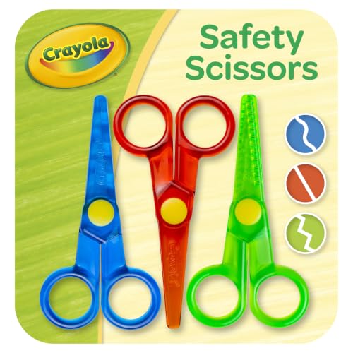 Crayola Toddler Safety Scissors 3pk, Blunt Tip Training Scissors - image 7