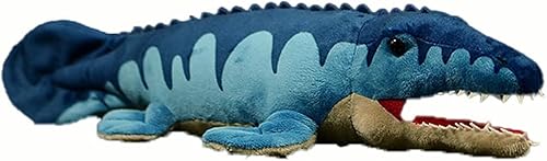 Mosasaurus - Juguete de peluche de simulación de 17 pulgadas, bonito animal de peluche de dinosaurio suave, decoración realista, regalos para niños