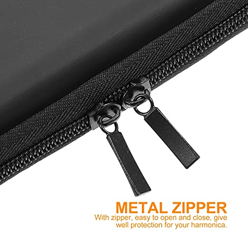 FARUTA Étui de transport pour harmonica avec fermeture éclair pour harmonica portable Sac de rangement pour harmonica et… - Les Beatles, Paul McCartney, John Lennon, RIngo Starr, George Harrison FARUTA Étui de transport pour harmonica avec fermeture éclair pour harmonica portable Sac de rangement pour harmonica et… – Image 4