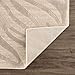 Hauteloom Manteca Contemporary Animal Zebra Print Runner Rug for Living Room Hallway, Kitchen - Distressed Faded Style - Cream, White, Beige, Gray - 2'7