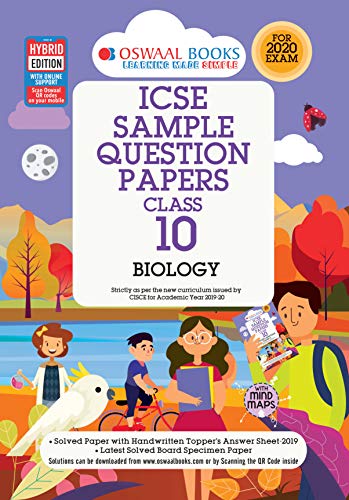 Image of Oswaal ICSE Sample Question Papers Class 10 Biology Book (For March 2020 Exam)