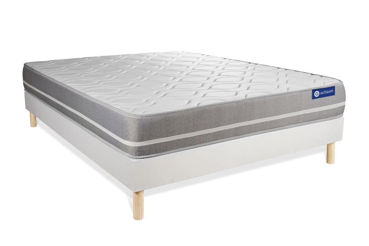 Ensemble Matelas Sommier 140x190 cm - Actimemo Touch