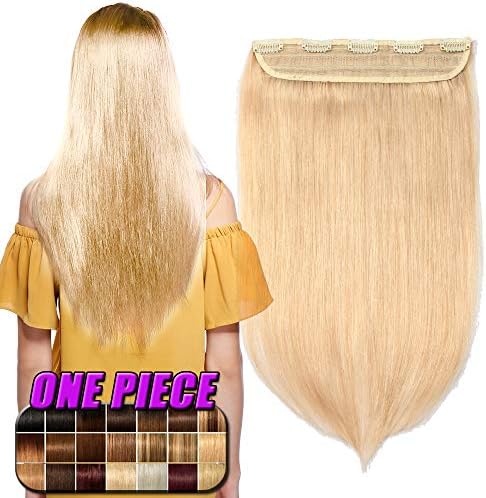 16"-22" Remy Clip in Human Hair Extensions One Piece 16 Inch 45 Gram Real Hair Extension Clip in #2 Dark Brown