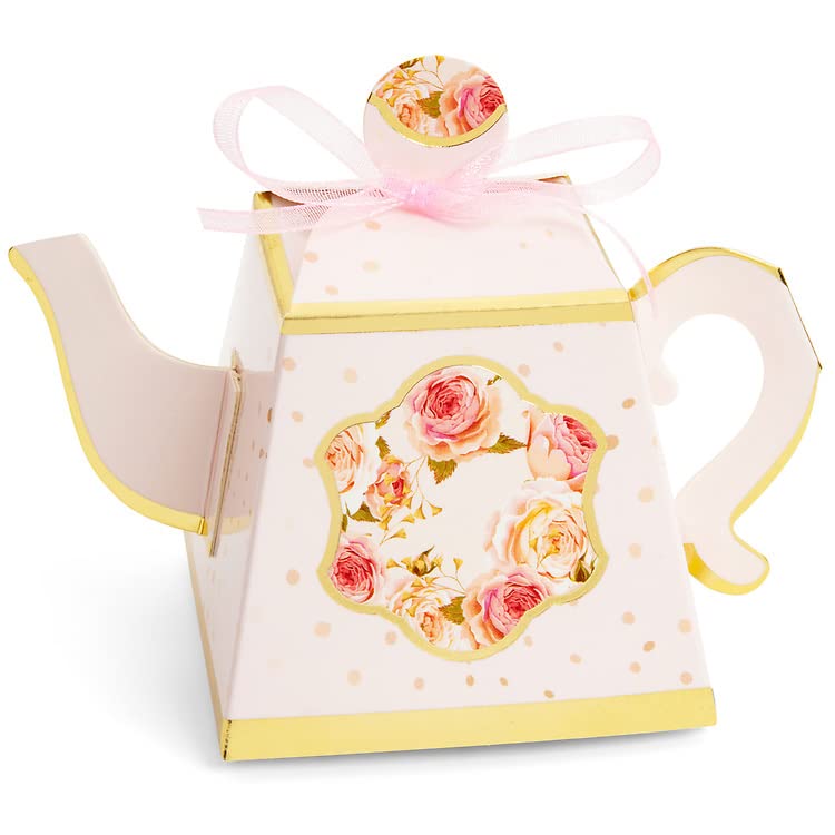 Buy Mini Teapot Tea Party Favor Box 24 Count Floral Tea Pot Shaped