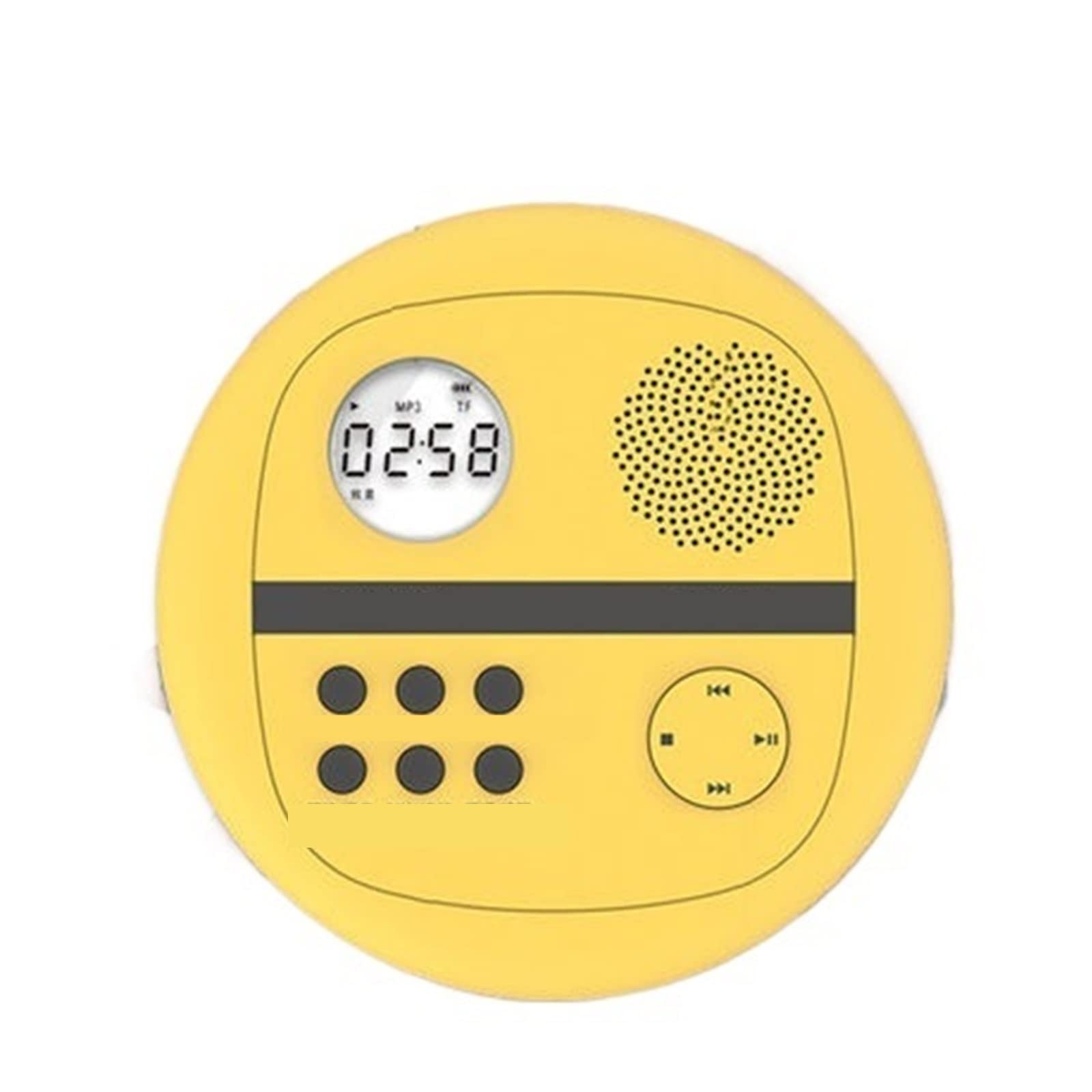 Lettore DVD portatile, Lettore Cd Ripetitore CD portatile Dvd Mp3 Studente domestico Ascolto(Yellow)