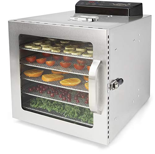 Dörrautomat Edelstahl - Dörrgerät mit Temperaturregler (30-90°C) zum Trocknen von Obst, Pilzen und Fleisch… – Bild 3