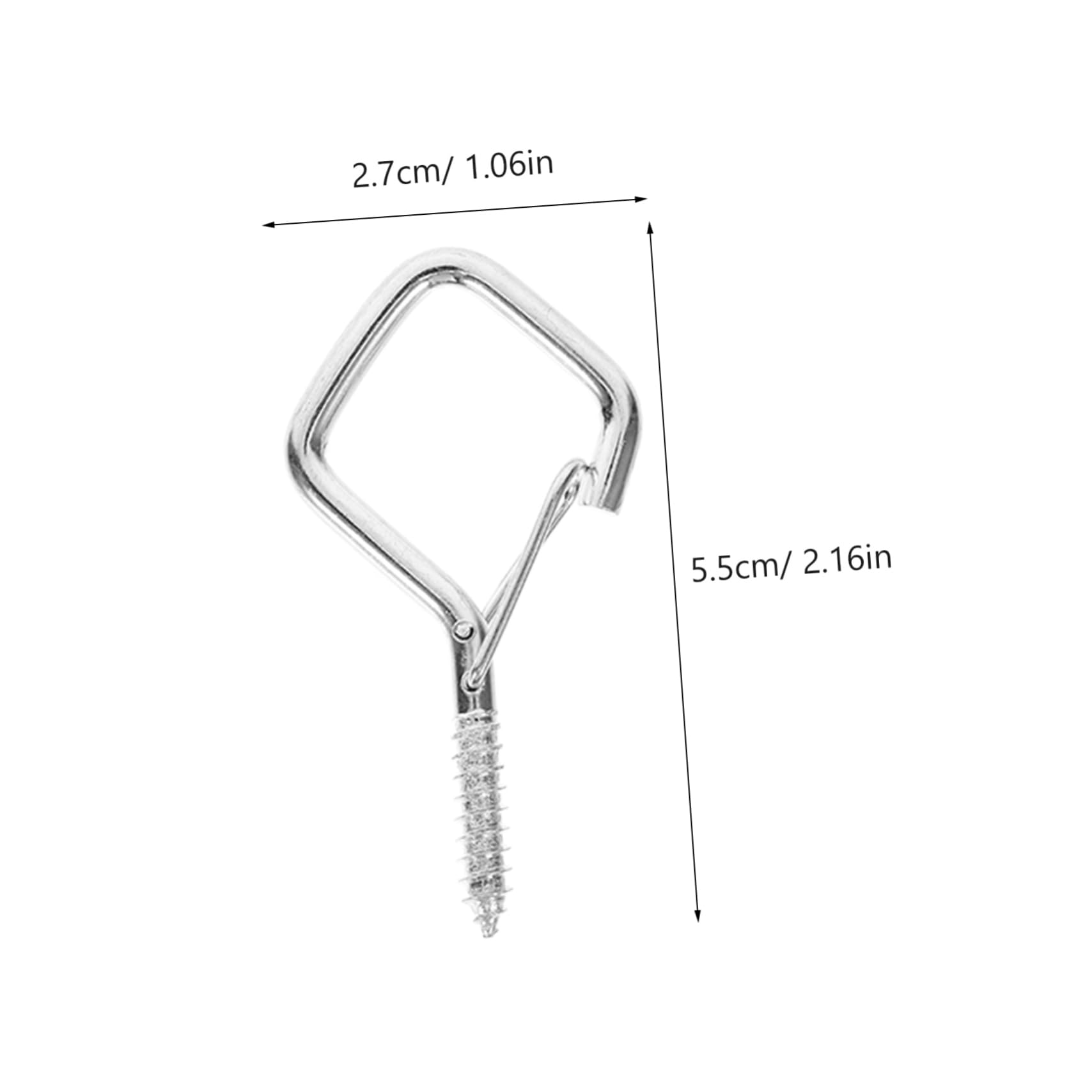 PRETYZOOM 10pcs Screw Hooks Outdoor Ceiling Hooks for String Lights Heavy Duty Windproof Hangers Safety Lock