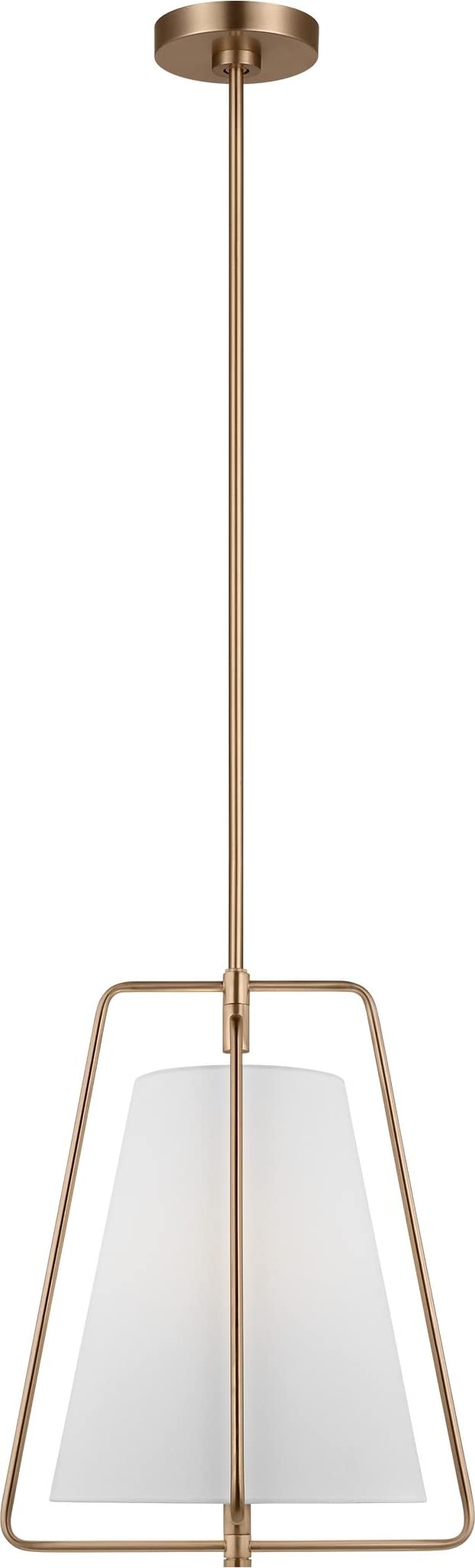 Generation Lighting 6507401-848 Allis Pendant, 1-Light 60 Watts, Satin Brass