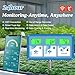 Hydroponic ppm pH Monitor, WiFi 6 in 1 pH EC Meter for Hydroponics Growing System,Continuous Monitoring pH PPM EC CF Humidity Temp of DWC Grow System Water Reservoir Tank Aeroponic Garden Aquarium...