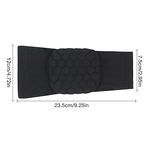 Miniatura 4 de Coderas de voleibol, protectores elásticos de panal de abeja con acolchado de esponja, almohadillas de antebrazo a prueba de golpes, mangas de