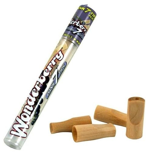 Sugar Cane Pack of 4 DANK WOODEN 7 TIP Filter Roach Smoking Rolling Accessory 7 Tips (4 Tips per Tube) (5x SugarCane (4Tubes))