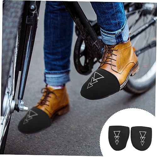 Cubiertas térmicas para calzado de ciclismo Totority, protectoras antideslizantes, fáciles de poner y quitar, color negro miniatura 2