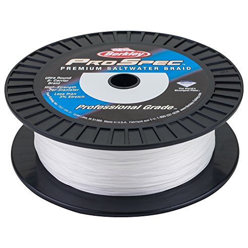 Berkley Prospec® Premium Saltwater Braid Superline, Cabo White, 100Lb | 45.3Kg Fishing Line, Suitable For Saltwater Environments #TOP24