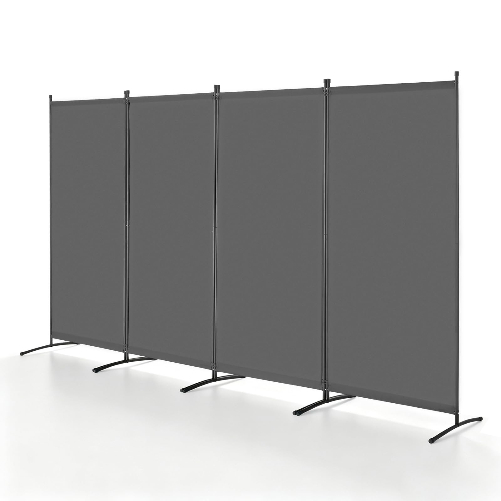 Photo 1 of VEVOR Room Divider - 4 Panel Folding Privacy Screen, Grey