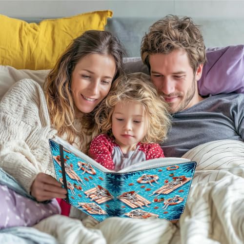 Image of Photo Album 4x6 120 Photos with Strong Elastic Band, Vacation Skeletons | Large Capacity Premium Leather Picture Album, Portable Wallet Albums Photo Book for Family Anniversaries Wedding Baby