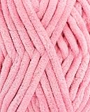 Coloris : ROSE Pingouin - Pelote de Laine Pingo Chenille Glitter - Laine à Tricoter - 100% POLYESTER - Aiguille n°7 - Couleur ROSE