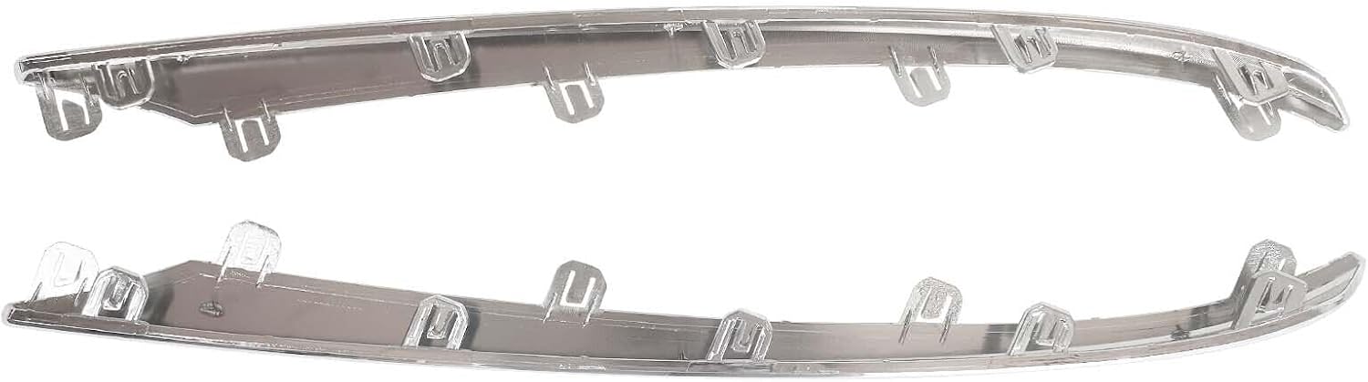 Pair Front Bumper Trim Chrome Molding Strip Fit for 2015 2016 2017 Acura TLX,Driver and Passenger Side，LH+RH,71121TZ3A00, AC1047100, 71126TZ3A00, AC1046100