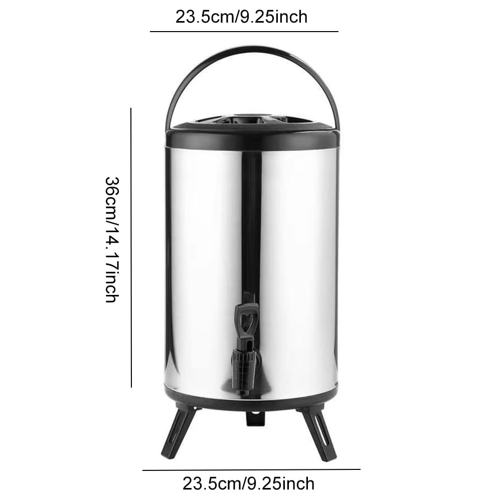 Contenedor de bebidas aislado 6L/8L con grifo - acero inoxidable