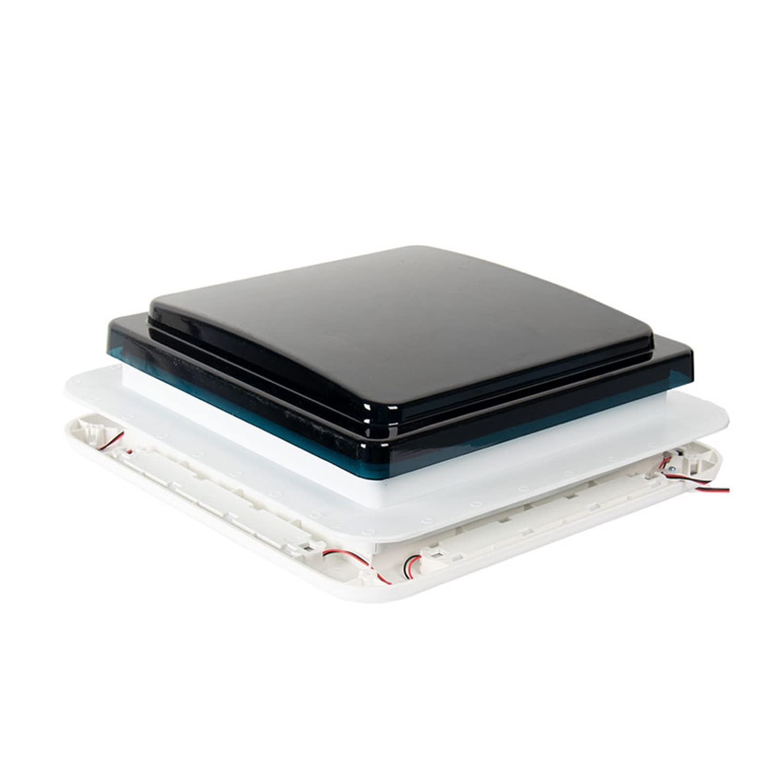 Extractor de aire, Ventilador De Ventilación Techo RV LED Camper Caravana Ventana Coche A Prueba Lluvia A Insectos E Impermeable Extractor Baño Para baño y cocina