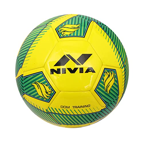 Nivia Dom Training PU Football/Soccer Ball-Yellow,Size-5 (DOM10) (B09T5W6X2K) Amazon Price History, Amazon Price Tracker