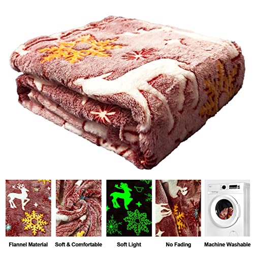 Christmas Blankets & Throws - Soft Red Throw for Kids/Girls/Boys/Women, 40"x60" Birthday Gift